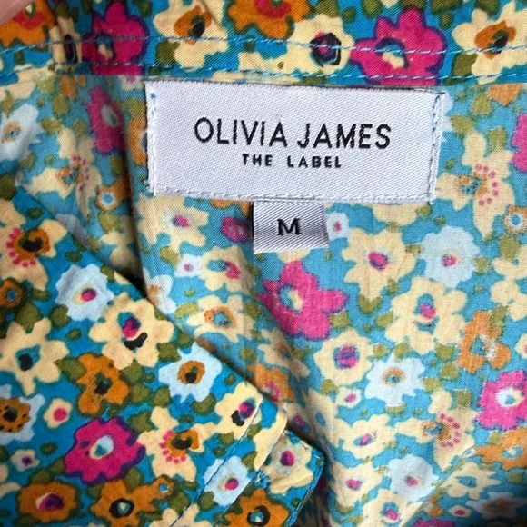 Olivia James The Label Floral Dress Sz M - Picture 8 of 10